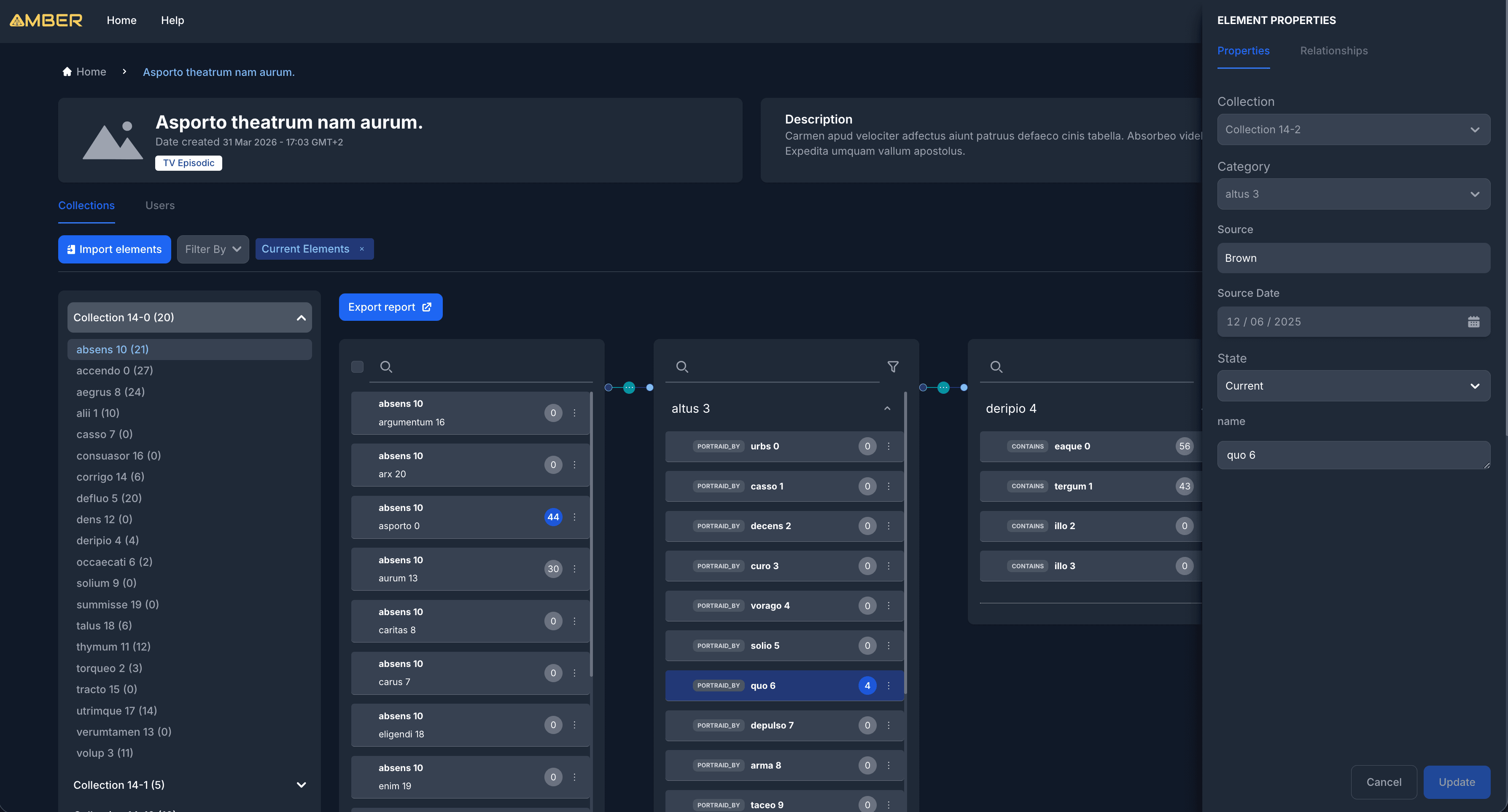 AMBER: Production Asset Management Platform