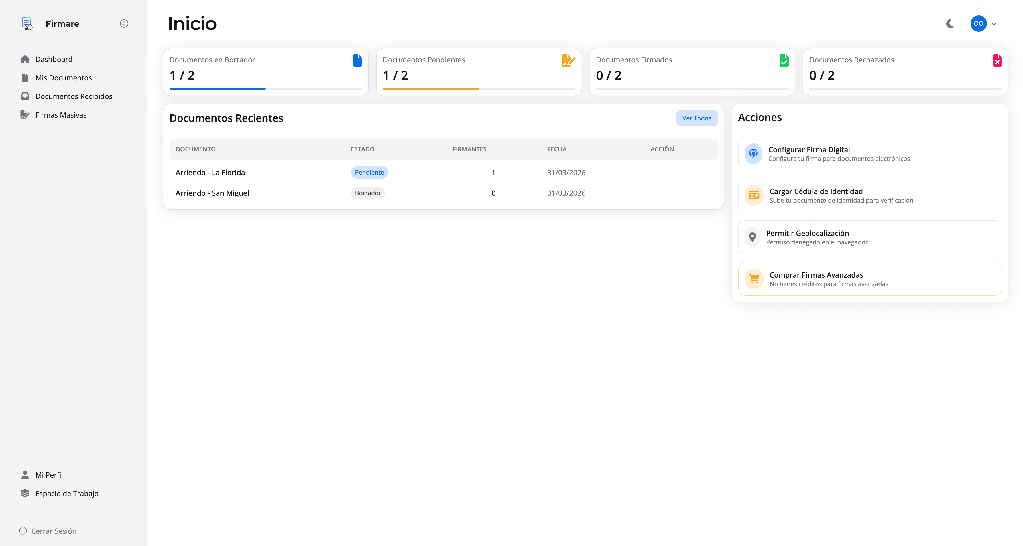 Digital Document Management & E-Signature Platform