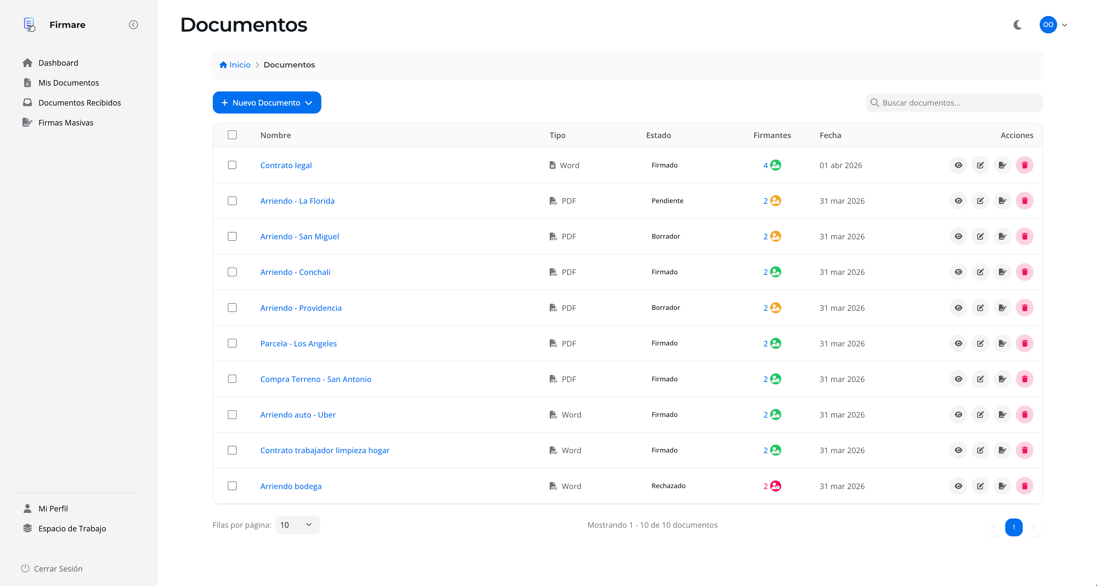 Document Management screenshot